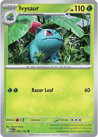 Ivysaur (002/132) [Mega Evolution: Base Set] - The Mythic Store | 24h Order Processing