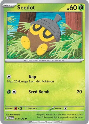 Seedot (013/132) [Mega Evolution: Base Set] - The Mythic Store | 24h Order Processing
