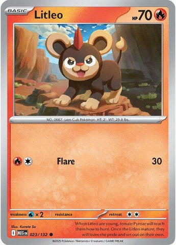 Litleo (023/132) [Mega Evolutions: Base Set] - The Mythic Store | 24h Order Processing