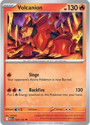 Volcanion (025/132) [Mega Evolutions: Base Set] - The Mythic Store | 24h Order Processing