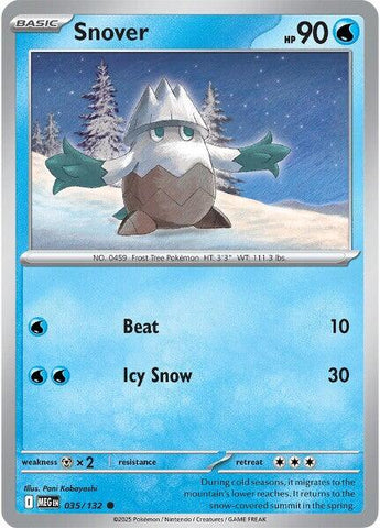 Snover (035/132) [Mega Evolution: Base Set] - The Mythic Store | 24h Order Processing