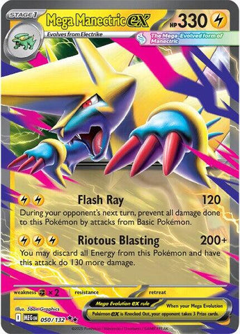 Mega Manectric ex (050/132) [Mega Evolutions: Base Set] - The Mythic Store | 24h Order Processing