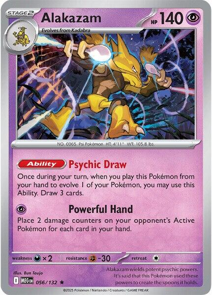 Alakazam (056/132) [Mega Evolution: Base Set] - The Mythic Store | 24h Order Processing