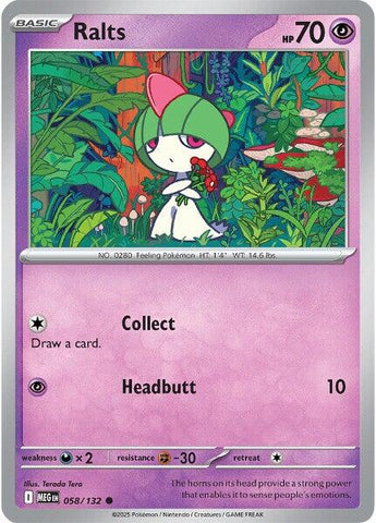 Ralts (058/132) [Mega Evolution: Base Set] - The Mythic Store | 24h Order Processing
