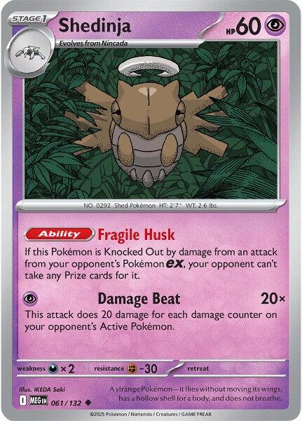 Shedinja (061/132) [Mega Evolution: Base Set] - The Mythic Store | 24h Order Processing