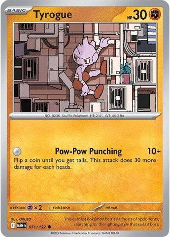 Tyrogue (071/132) [Mega Evolution: Base Set] - The Mythic Store | 24h Order Processing