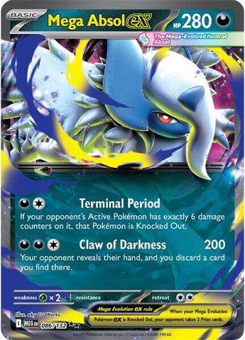 Mega Absol ex (086/132) [Mega Evolution: Base Set] - The Mythic Store | 24h Order Processing