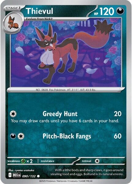 Thievul (090/132) [Mega Evolution: Base Set] - The Mythic Store | 24h Order Processing