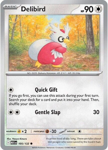 Delibird (105/132) [Mega Evolution: Base Set] - The Mythic Store | 24h Order Processing