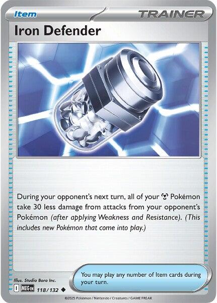 Iron Defender (118/132) [Mega Evolution: Base Set] - The Mythic Store | 24h Order Processing
