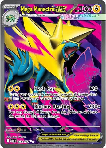 Mega Manectric ex (158/132) [Mega Evolution: Base Set] - The Mythic Store | 24h Order Processing