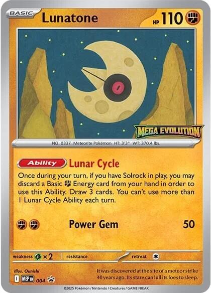 Lunatone (004) [Mega Evolution Promo] - The Mythic Store | 24h Order Processing
