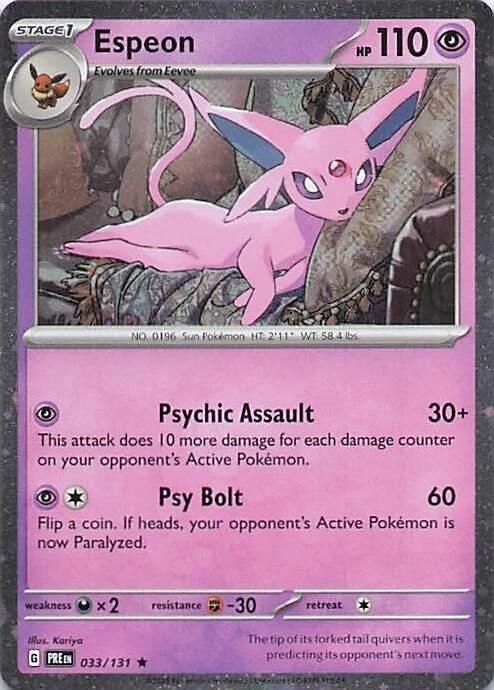 Espeon (033/131) (Cosmos Holo) [Miscellaneous Cards] - The Mythic Store | 24h Order Processing