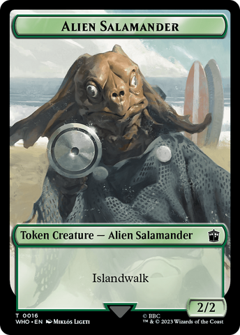 Alien Salamander // Alien Insect Double-Sided Token [Doctor Who Tokens] - The Mythic Store | 24h Order Processing
