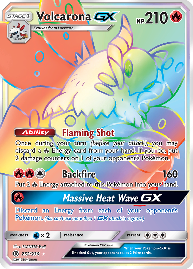 Volcarona GX (252/236) [Sun & Moon: Cosmic Eclipse] - The Mythic Store | 24h Order Processing