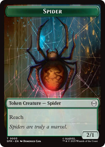 Spider // Food Double-Sided Token [Marvel's Spider-Man Tokens] - The Mythic Store | 24h Order Processing