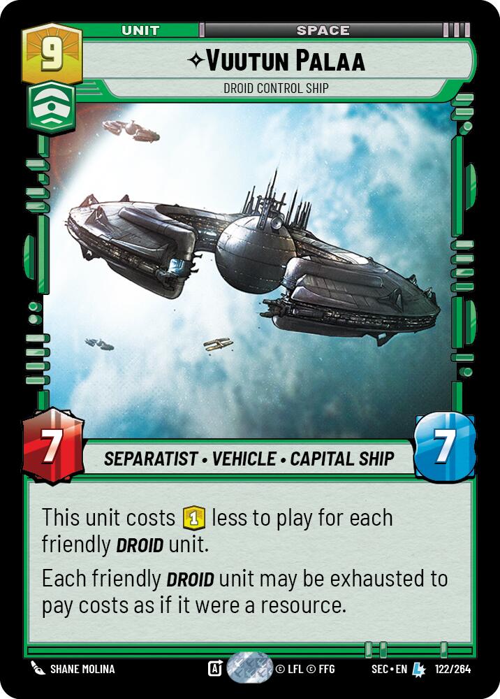 Vuutun Palaa (122/264) - Droid Control Ship (122/264) [Secrets of Power] - The Mythic Store | 24h Order Processing