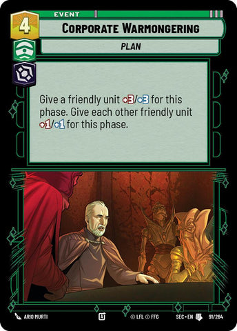 Corporate Warmongering (91/264) (91/264) [Secrets of Power] - The Mythic Store | 24h Order Processing