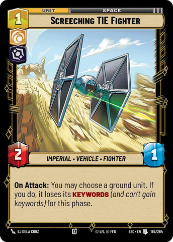 Screeching TIE Fighter (185/264) (185/264) [Secrets of Power] - The Mythic Store | 24h Order Processing