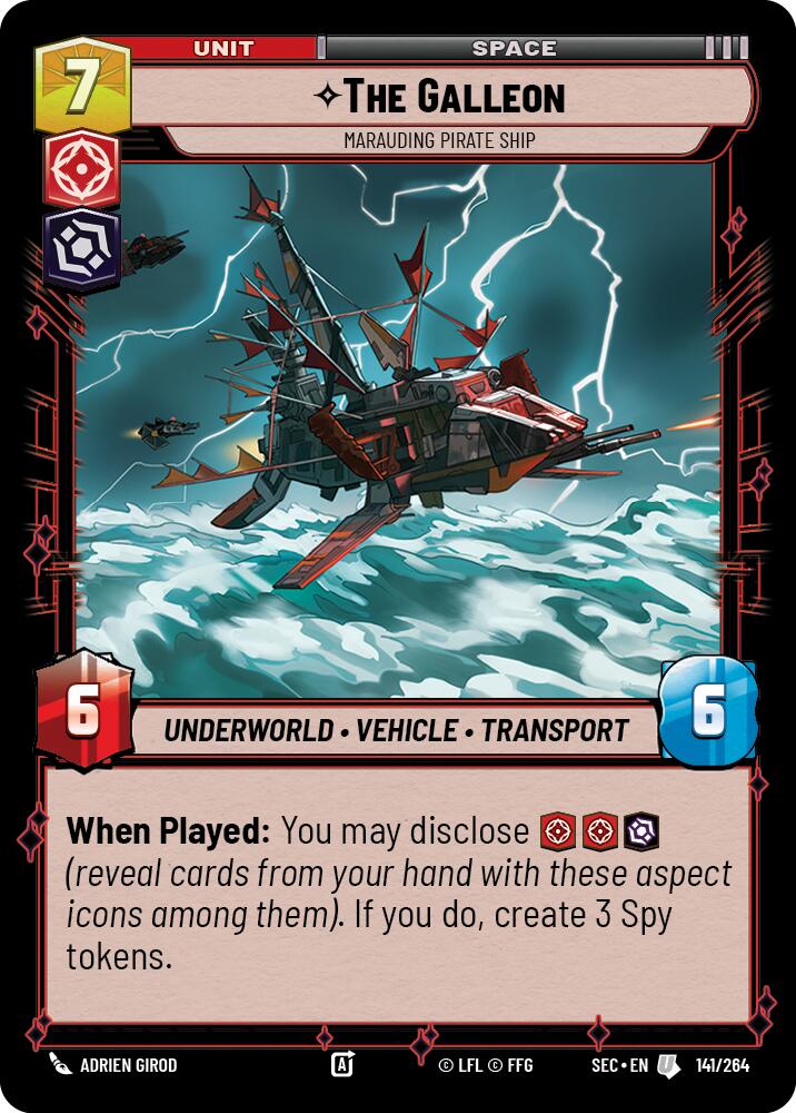 The Galleon (141/264) - Marauding Pirate Ship (141/264) [Secrets of Power] - The Mythic Store | 24h Order Processing