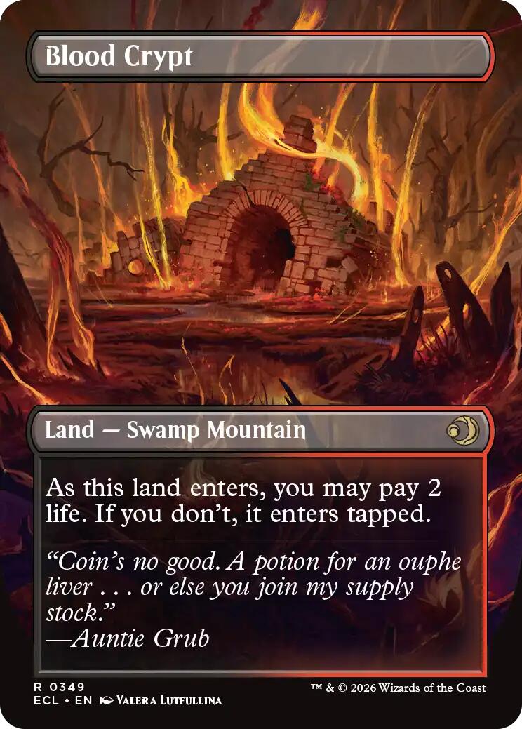 Blood Crypt (Borderless) [Lorwyn Eclipsed] - The Mythic Store | 24h Order Processing