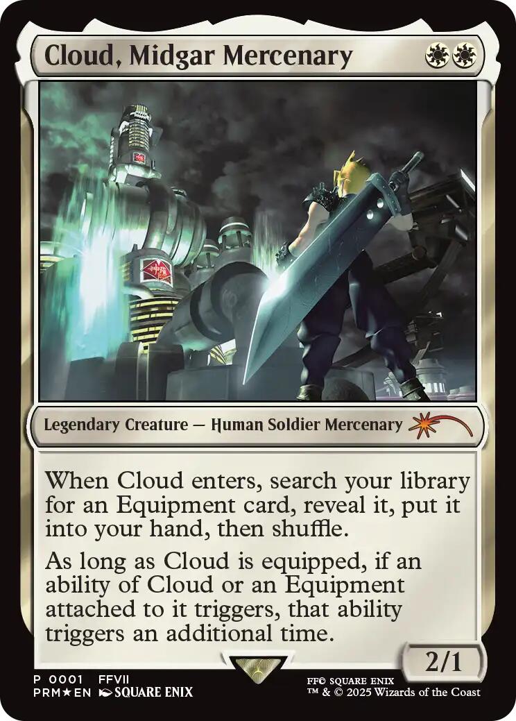 Cloud, Midgar Mercenary (Borderless) [Pro Tour Promos] - The Mythic Store | 24h Order Processing