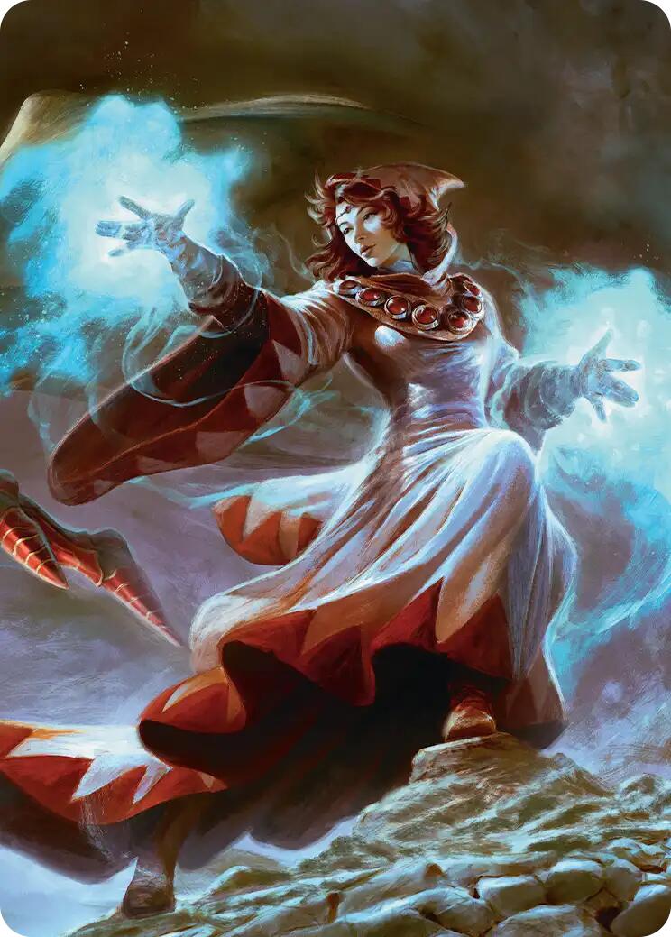 The Destined White Mage Scene Art Card [FINAL FANTASY Art Series] - The Mythic Store | 24h Order Processing
