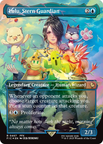 Lulu, Stern Guardian (Borderless) (Chocobo Track Foil) [FINAL FANTASY Commander] - The Mythic Store | 24h Order Processing