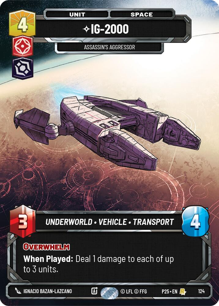 IG-2000 - 2000 (124) - Assassin's Aggressor (124) (124) [Sector and Regional Promos: Season 1] - The Mythic Store | 24h Order Processing