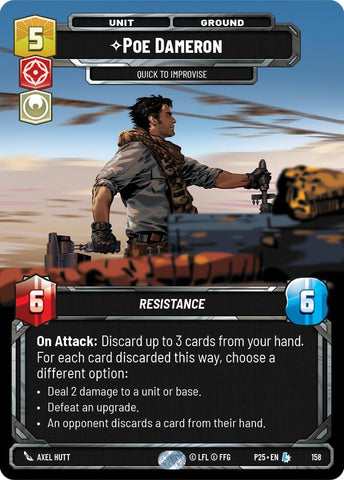 Poe Dameron - Quick to Improvise (158) (158) [Sector and Regional Promos: Season 1] - The Mythic Store | 24h Order Processing