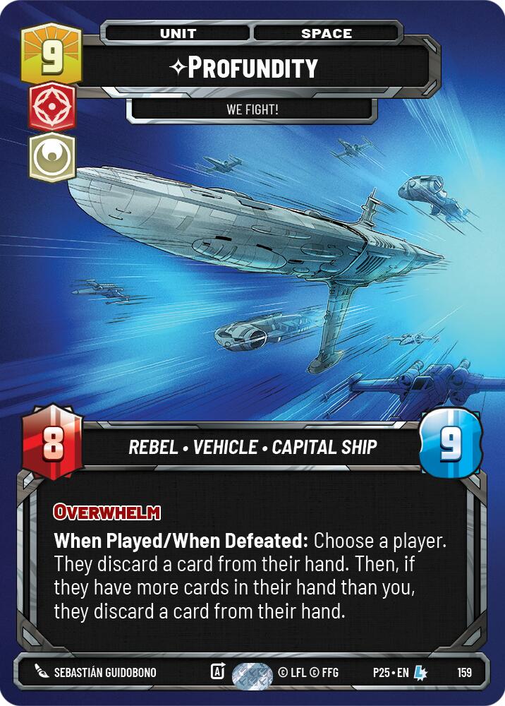 Profundity - We Fight! (159) (159) [Sector and Regional Promos: Season 1] - The Mythic Store | 24h Order Processing