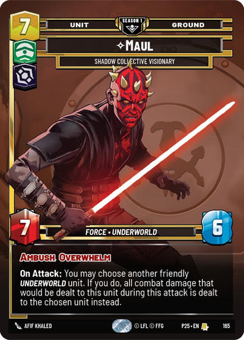 Maul - Shadow Collective Visionary (165) (165) [Sector and Regional Promos: Season 1] - The Mythic Store | 24h Order Processing