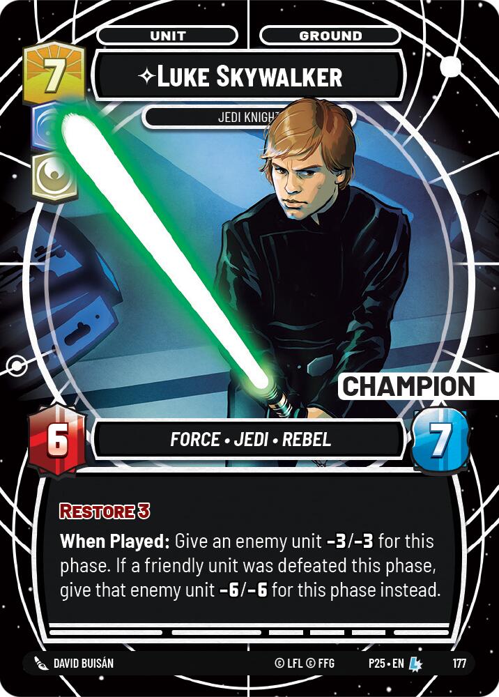 Luke Skywalker - Jedi Knight (Champion) (175) (175) [Sector and Regional Promos: Season 1] - The Mythic Store | 24h Order Processing