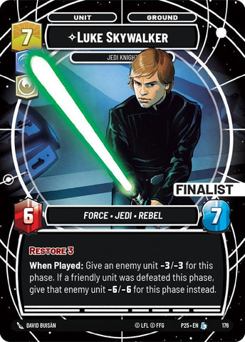 Luke Skywalker - Jedi Knight (Finalist) (176) (176) [Sector and Regional Promos: Season 1] - The Mythic Store | 24h Order Processing