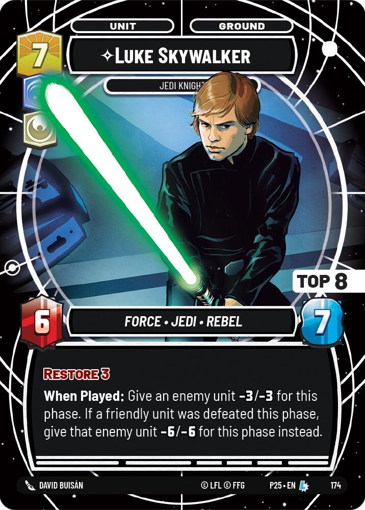 Luke Skywalker - Jedi Knight (Top 8) (178) (178) [Sector and Regional Promos: Season 1] - The Mythic Store | 24h Order Processing
