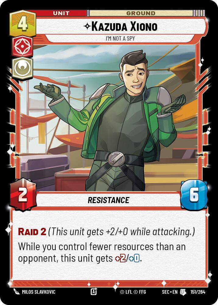 Kazuda Xiono (151/264) - I'm Not A Spy (151/264) [Secrets of Power] - The Mythic Store | 24h Order Processing