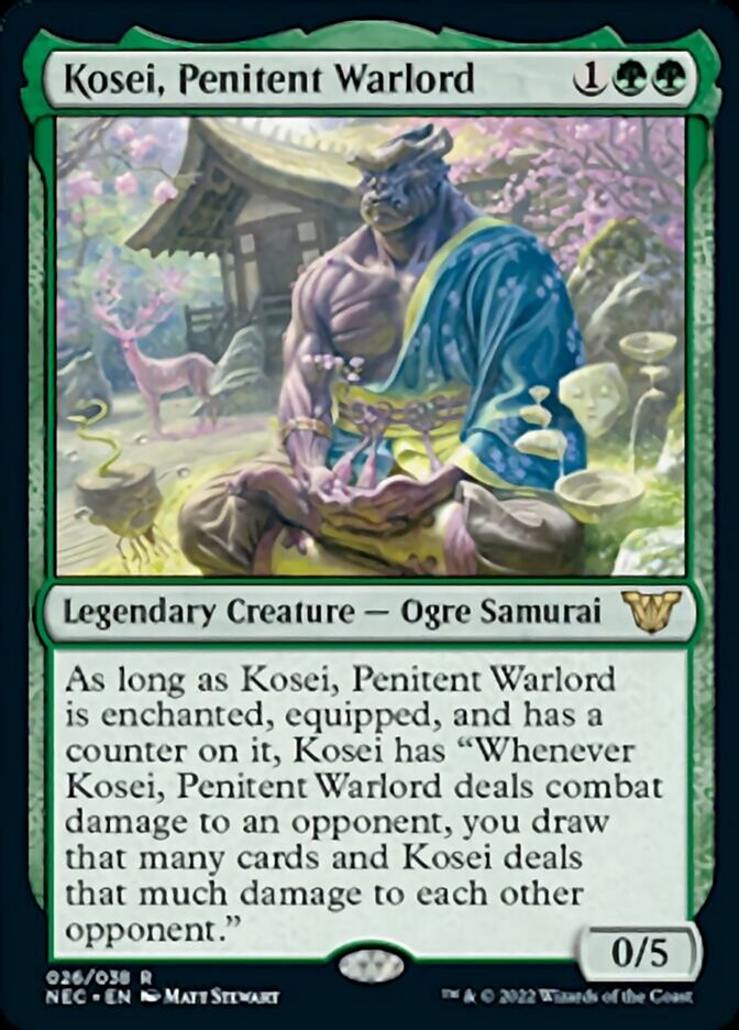 Kosei, Penitent Warlord [Kamigawa: Neon Dynasty Commander] - The Mythic Store | 24h Order Processing