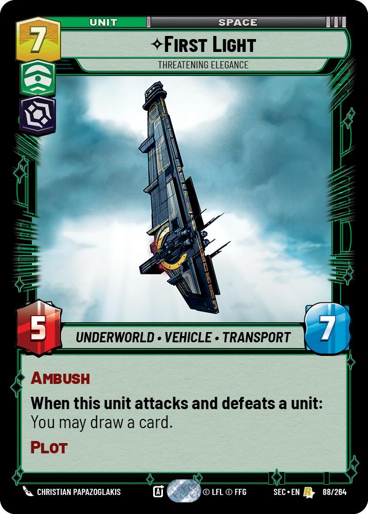 First Light - Threatening Elegance (88/264) (88/264) [Secrets of Power] - The Mythic Store | 24h Order Processing