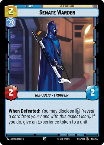 Senate Warden (59/264) (59/264) [Secrets of Power] - The Mythic Store | 24h Order Processing