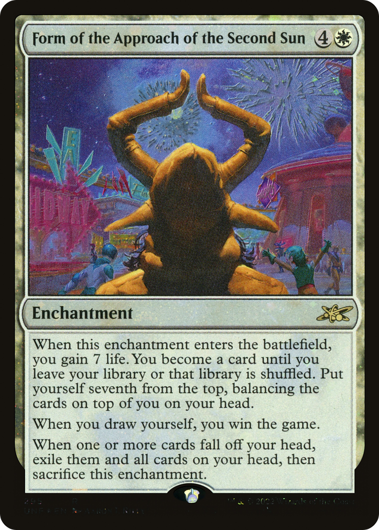 Form of the Approach of the Second Sun (Galaxy Foil) [Unfinity] - The Mythic Store | 24h Order Processing