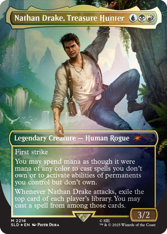 Nathan Drake, Treasure Hunter (Rainbow Foil) [Secret Lair Drop Series] - The Mythic Store | 24h Order Processing