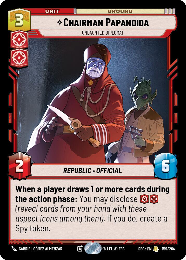 Chairman Papanoida - Undaunted Diplomat (159/264) (159/264) [Secrets of Power] - The Mythic Store | 24h Order Processing