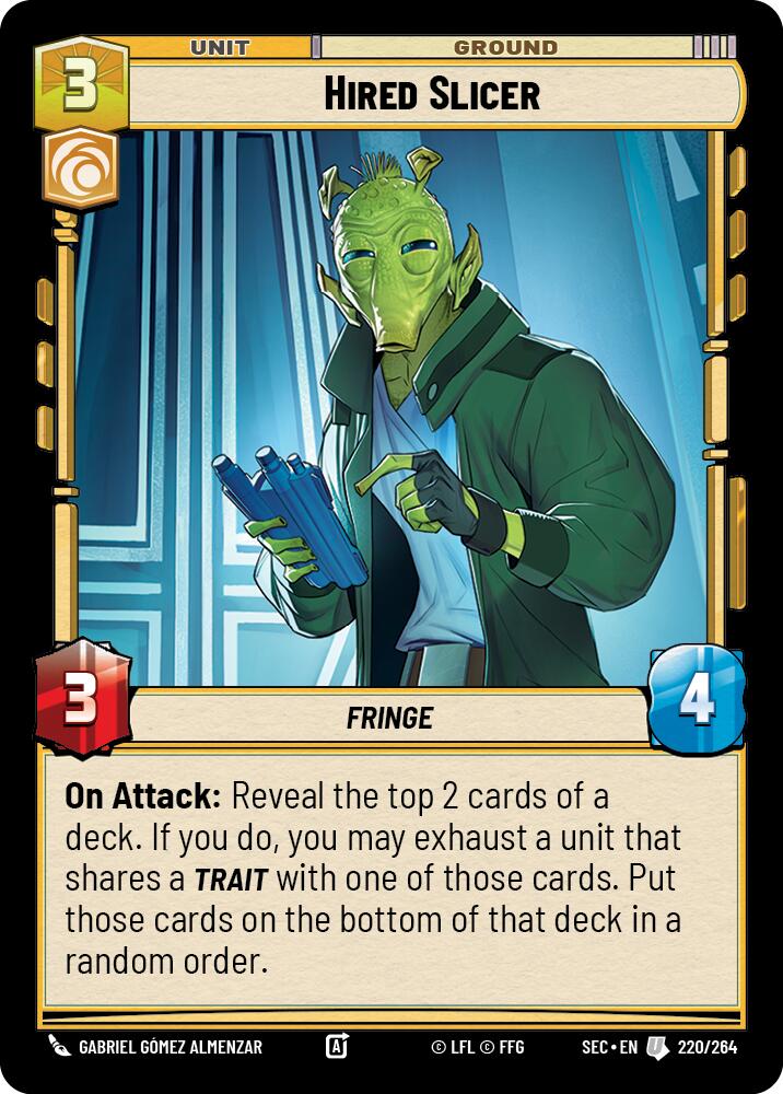 Hired Slicer (220/264) (220/264) [Secrets of Power] - The Mythic Store | 24h Order Processing