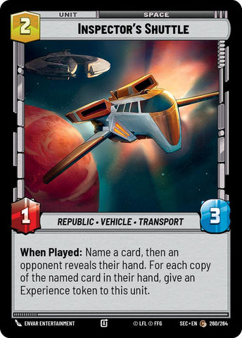 Inspector's Shuttle (260/264) (260/264) [Secrets of Power] - The Mythic Store | 24h Order Processing