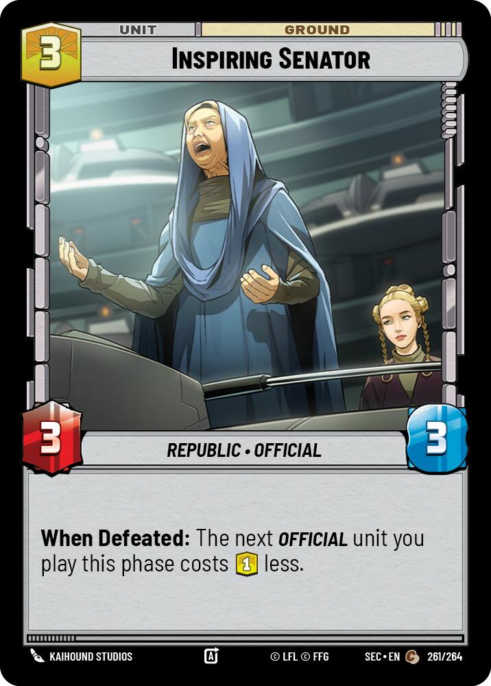 Inspiring Senator (261/264) (261/264) [Secrets of Power] - The Mythic Store | 24h Order Processing