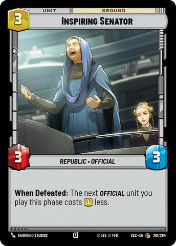 Inspiring Senator (261/264) (261/264) [Secrets of Power] - The Mythic Store | 24h Order Processing