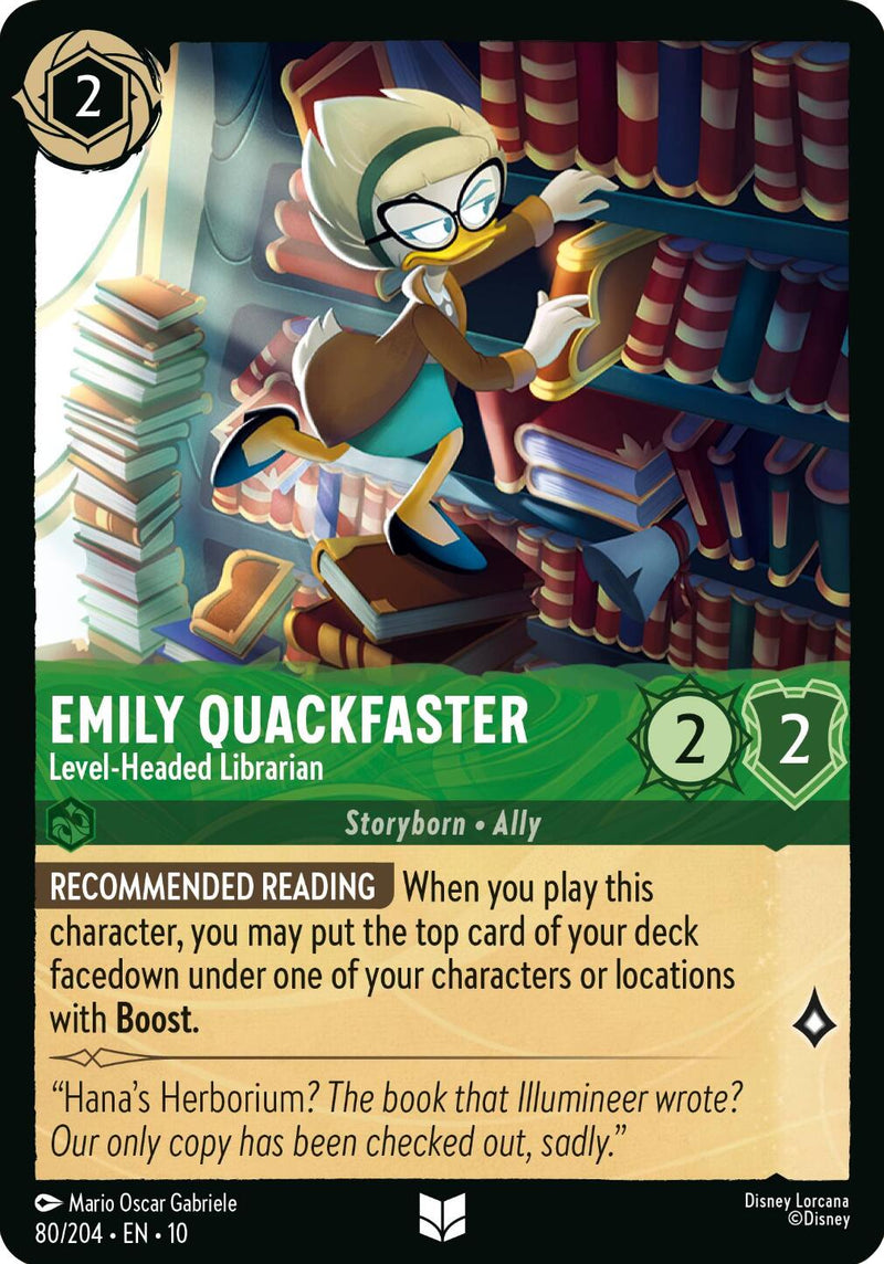 Emily Quackfaster - Level-Headed Librarian (80/204) [Whispers in the Well] - The Mythic Store | 24h Order Processing