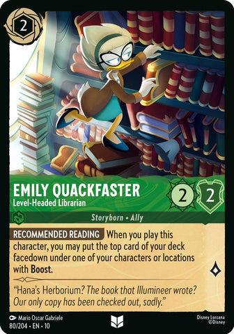 Emily Quackfaster - Level-Headed Librarian (80/204) [Whispers in the Well] - The Mythic Store | 24h Order Processing