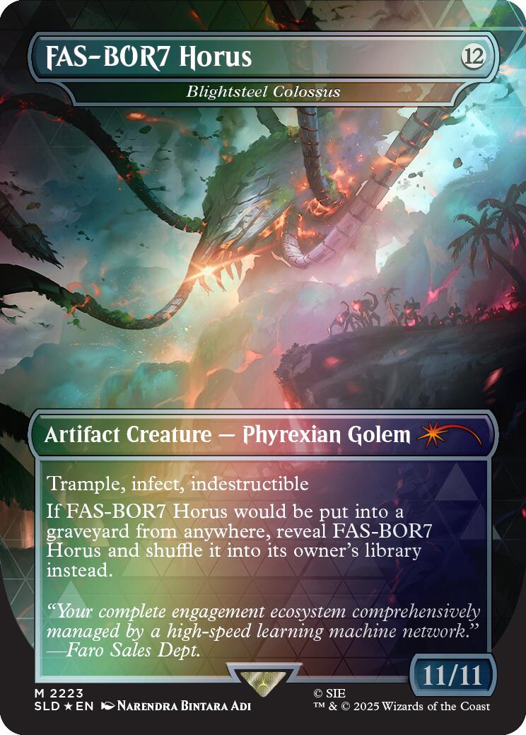 FAS-BOR7 Horus - Blightsteel Colossus (Rainbow Foil) [Secret Lair Drop Series] - The Mythic Store | 24h Order Processing