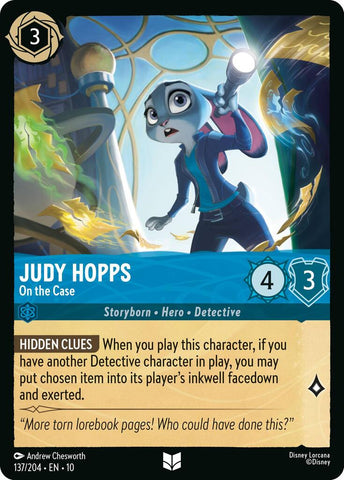 Judy Hopps - On the Case (137/204) [Whispers in the Well] - The Mythic Store | 24h Order Processing